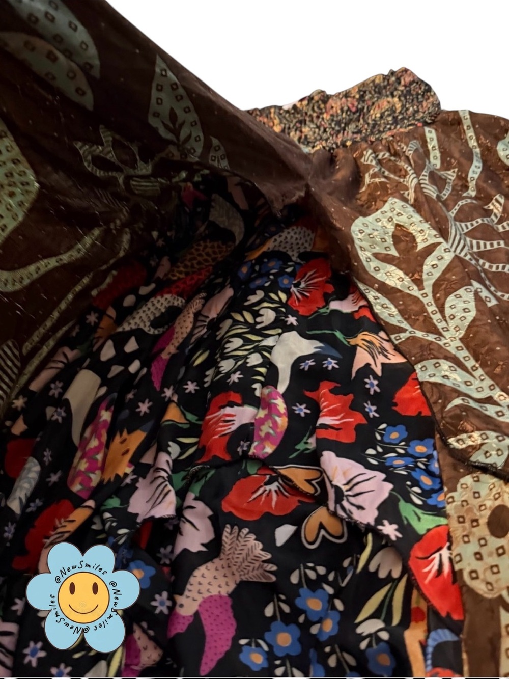Paths of the Spirit ~ Multi-Patterned & Layered & Colored & Smocked Top